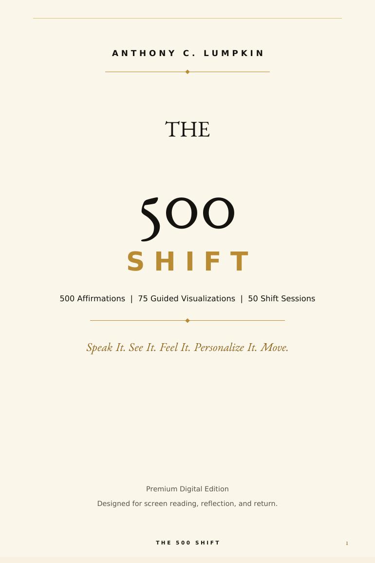 Interior page 1 of The 500 Shift
